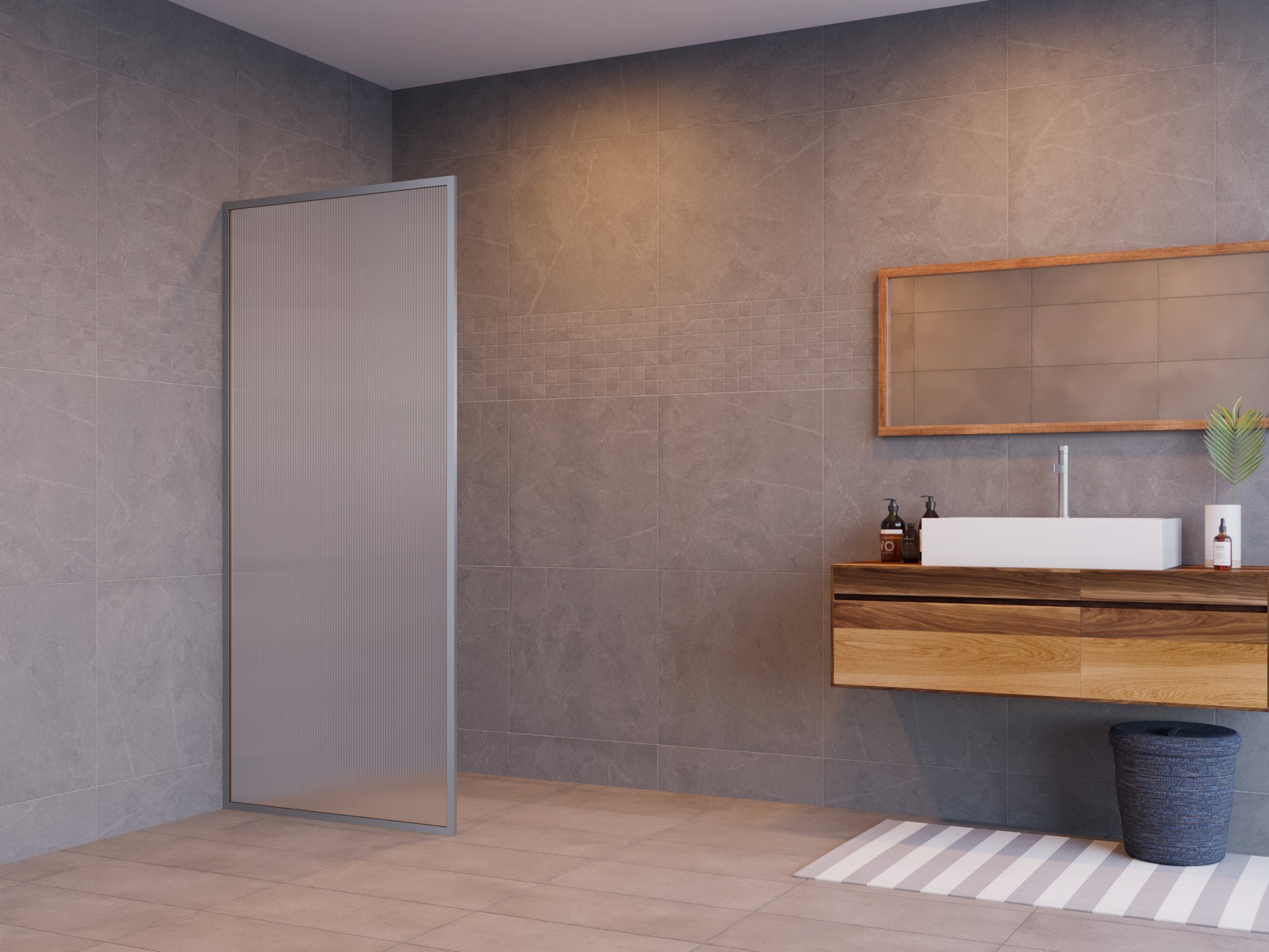 crest-reeded-glass-framed-panel