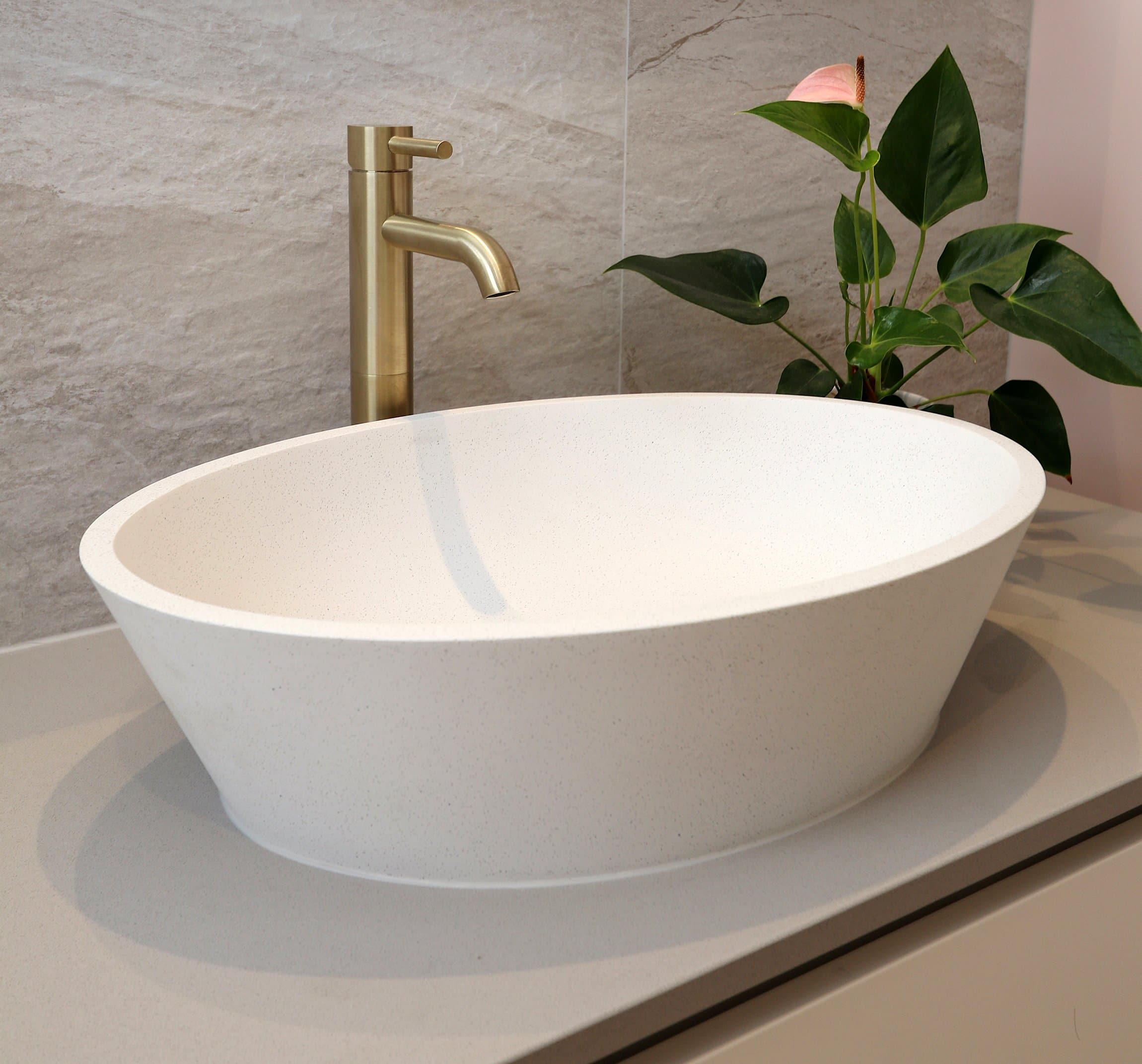 WATERWARE SCARAB TALL BASIN MIXER BRUSHED BRASS - 2 COLOURS