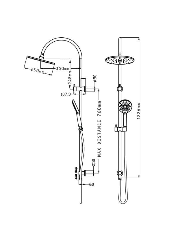foreno-north-shower-column-spec-sheet