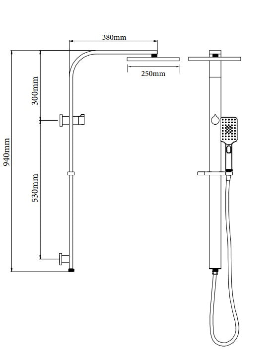 voda-eclipse-shower-column-square-spec-sheet