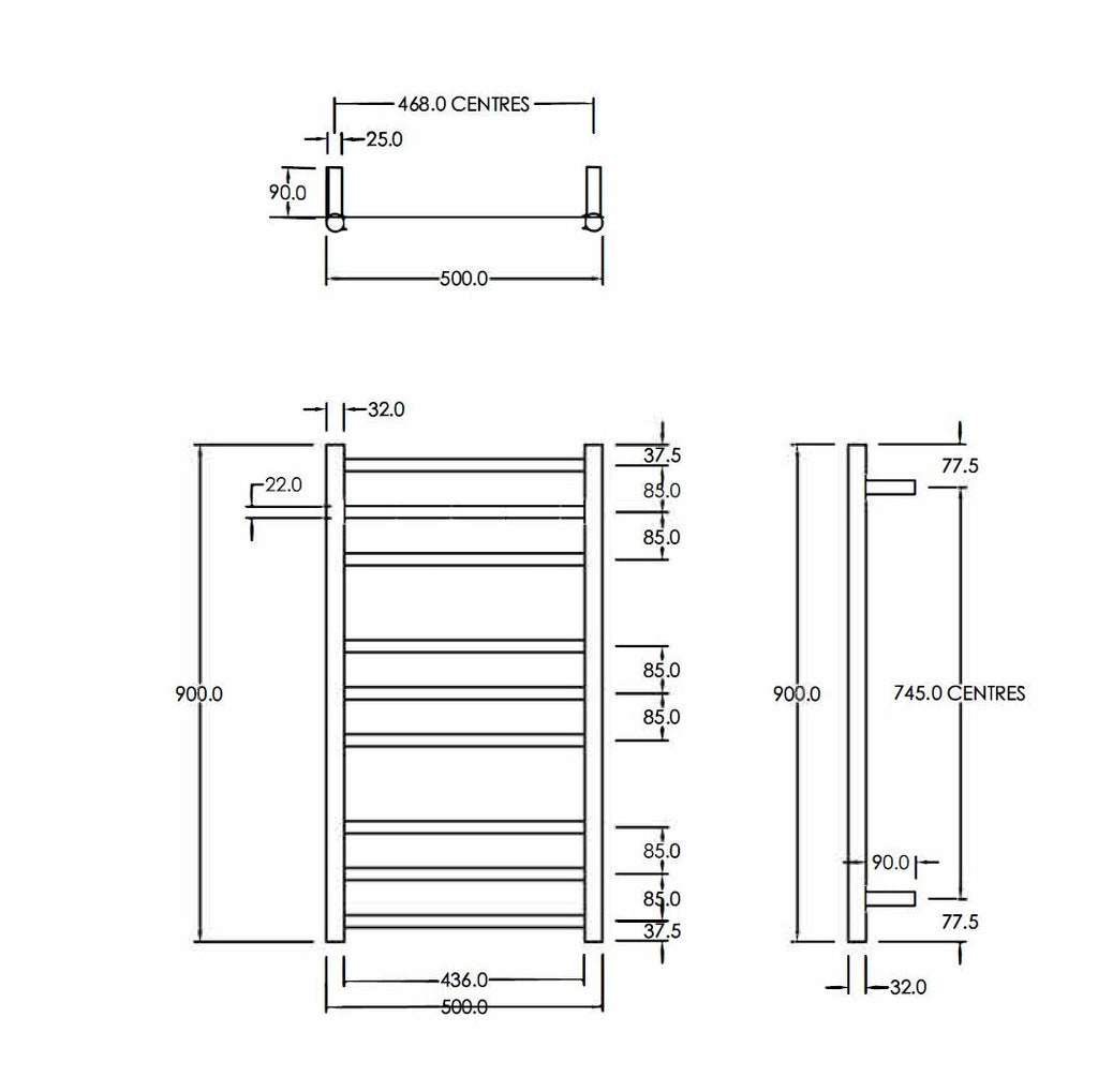 12-volt-code-heated-towel-ladder-900-spec-sheet