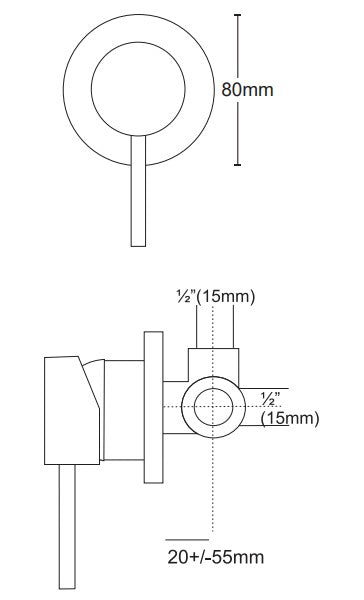 VODA STORM ULTRA SHOWER MIXER - 5 COLOURS