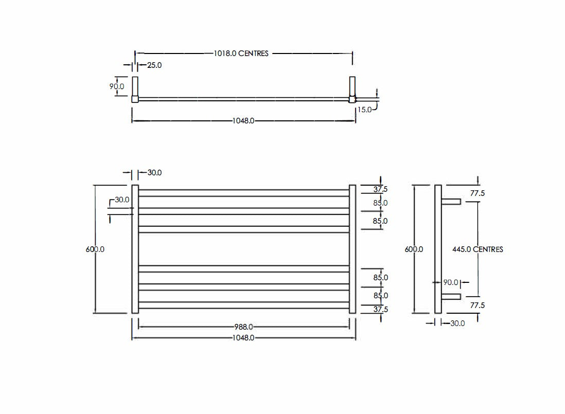 code-square-heated-towel-ladder-spec-sheet