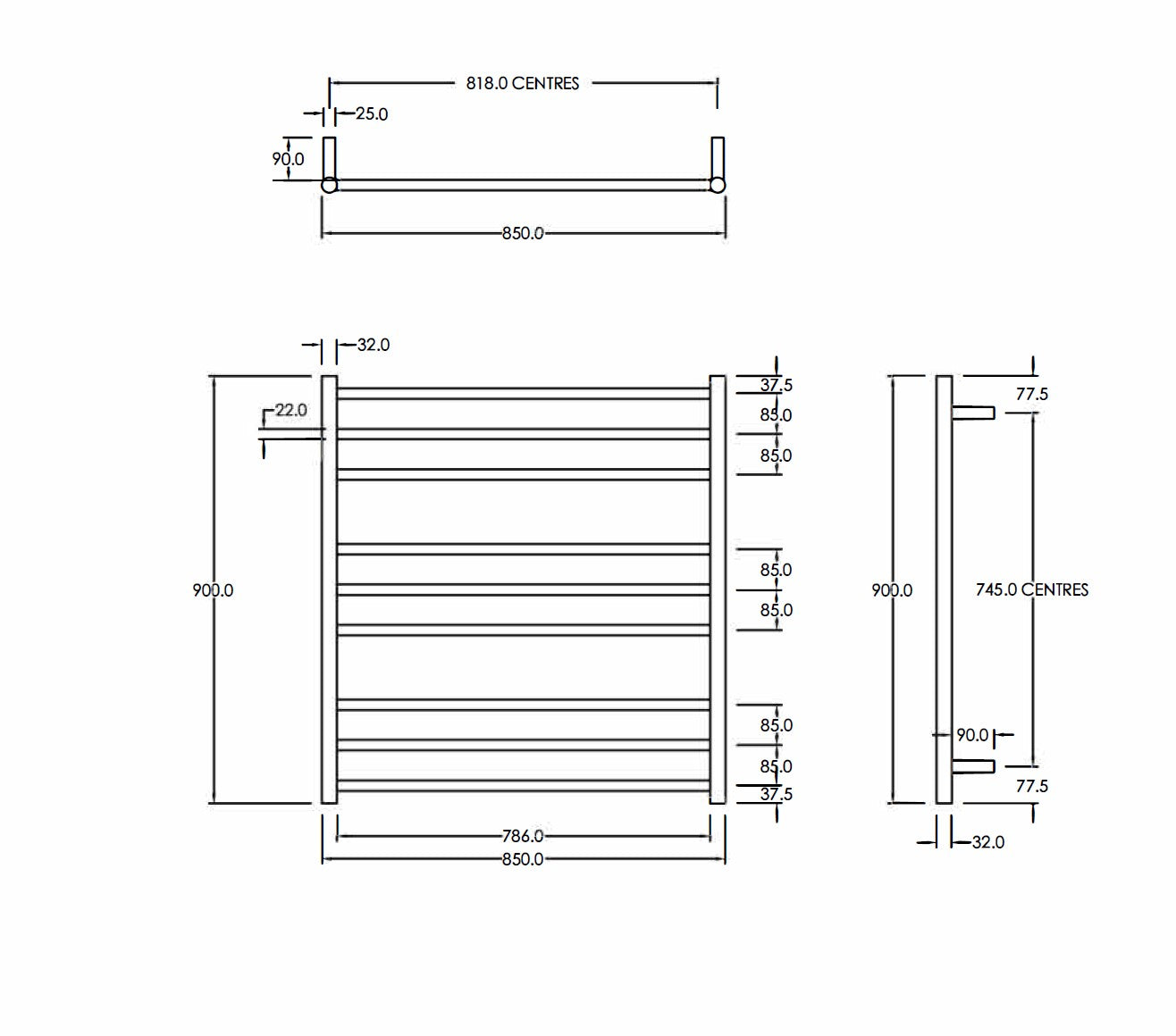code-round-heated-towel-ladder-900-spec-sheet