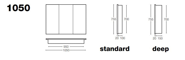 st-michel-dante-plus-mirror-cabinet-white-1050-spec-sheet
