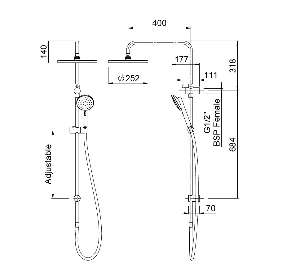 methven-minimalist-mk2-shower-system-spec-sheet