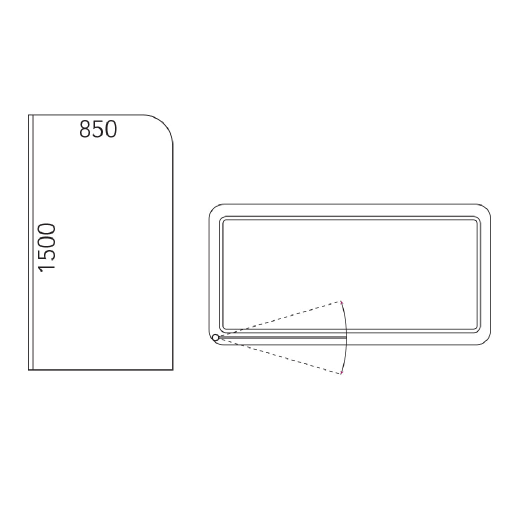 ELITE SHOWER OVER BATH KITS 1675X760MM - 2 OPTIONS