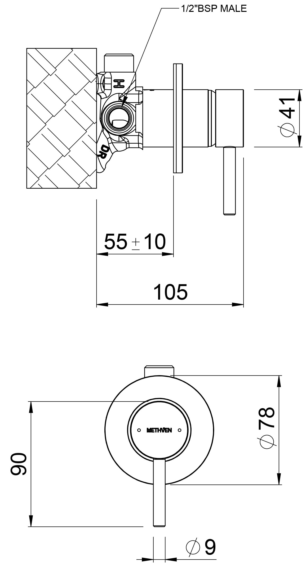 methven-turoa-shower-mixer-spec-sheet