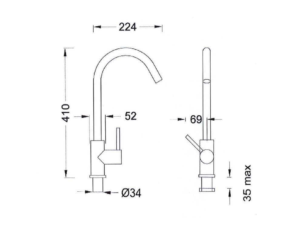 mercer-aurora-pvd-gooseneck-sink-mixer-spec-sheet