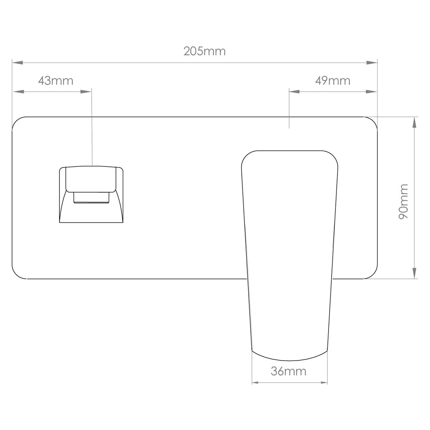 ECLIPSE WALL BASIN MIXER