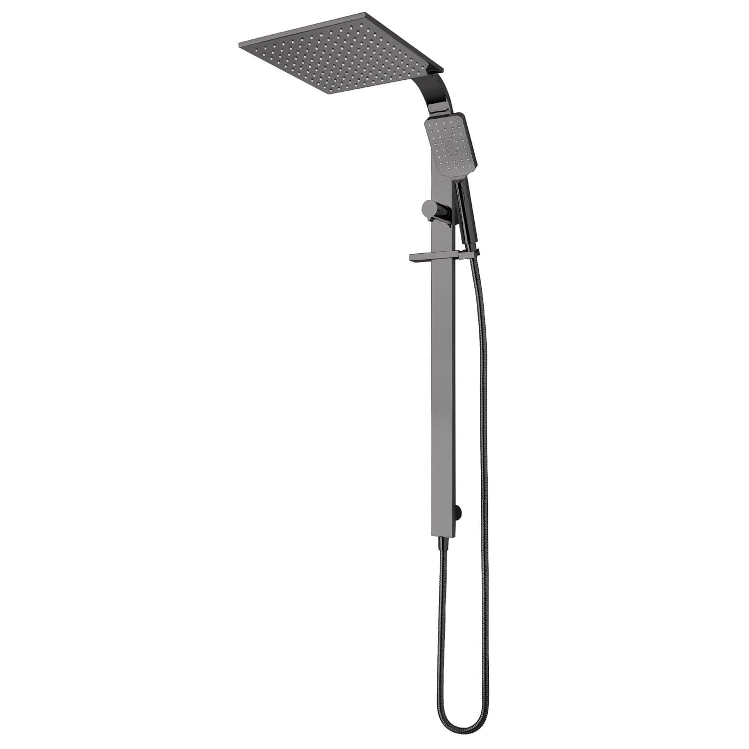 ECLIPSE SHOWER COLUMN MIRROR BLACK - ROUND OR SQUARE
