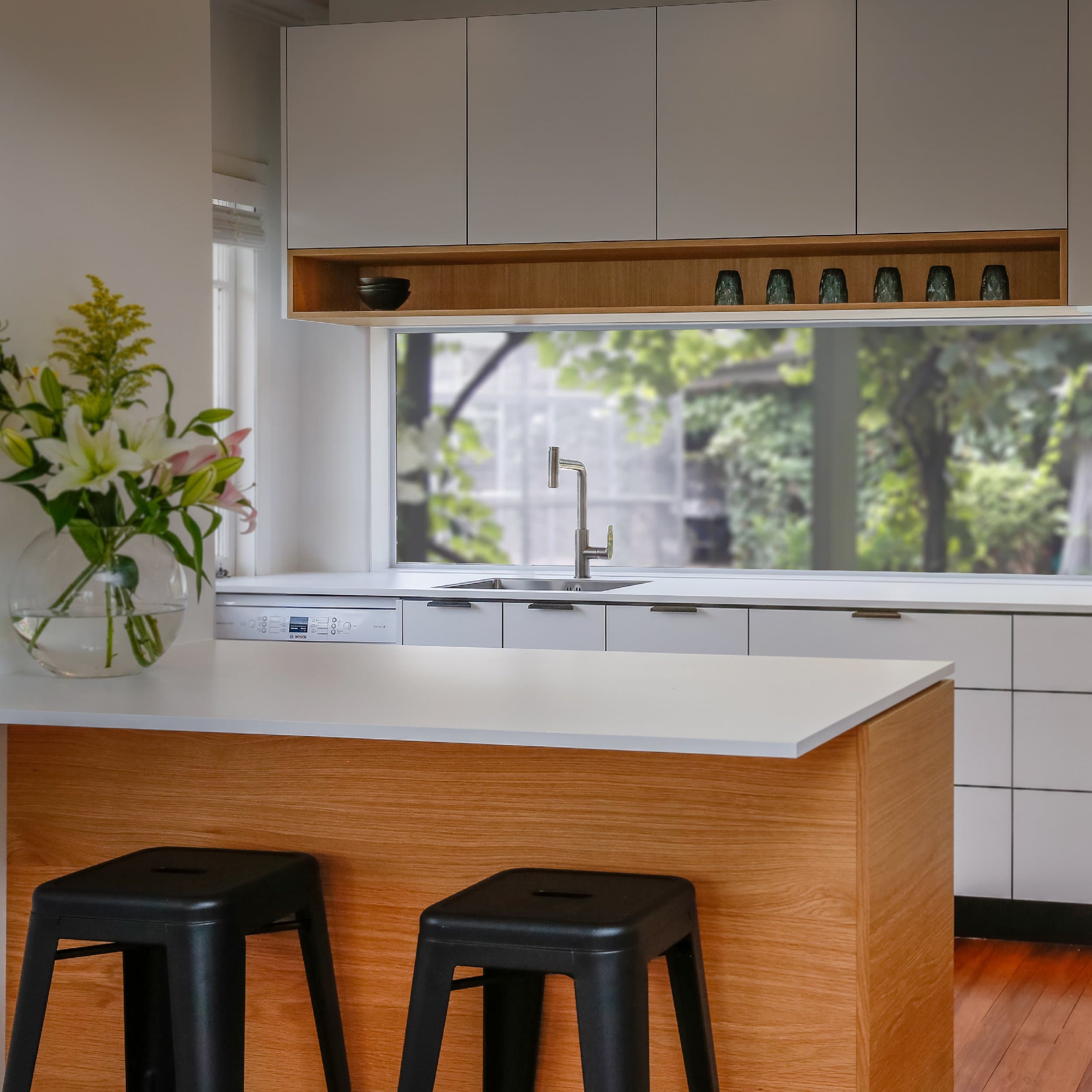 VODA OLYMPIA GOOSENECK PULL DOWN SINK MIXER - 4 COLOURS