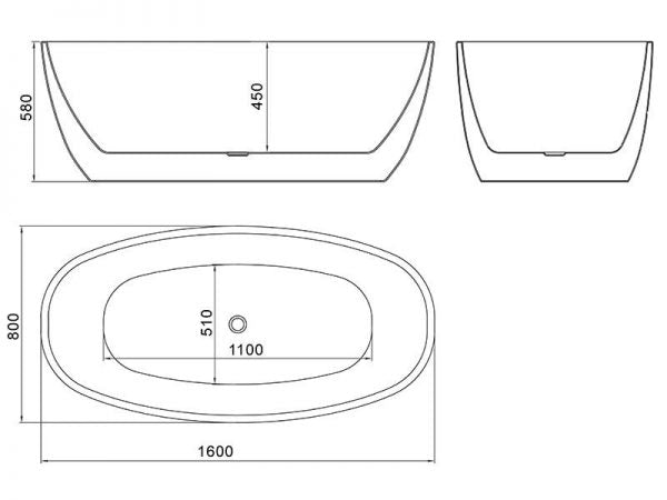 waterware-cervo-matte-black-acylic-freestanding-bath-1600-spec-sheet