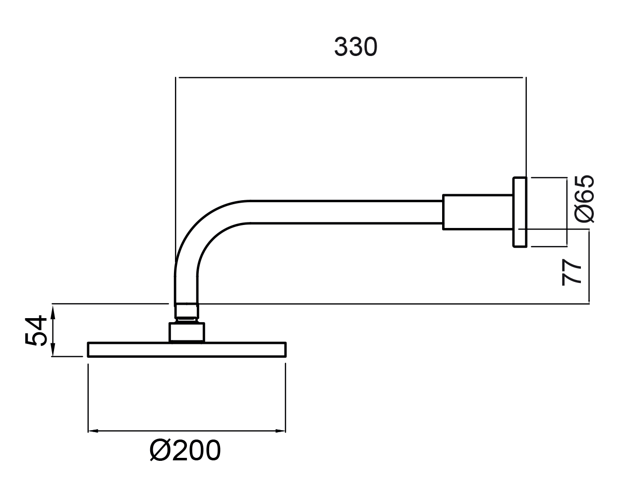 methven-wairere-200-overhear-shower-with-wall-arm-spec-sheet