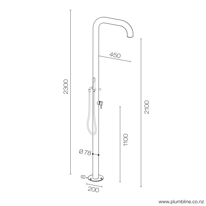 plumbline-boss-outdoor-shower-with-mixer-and-hand-shower-spec-sheet