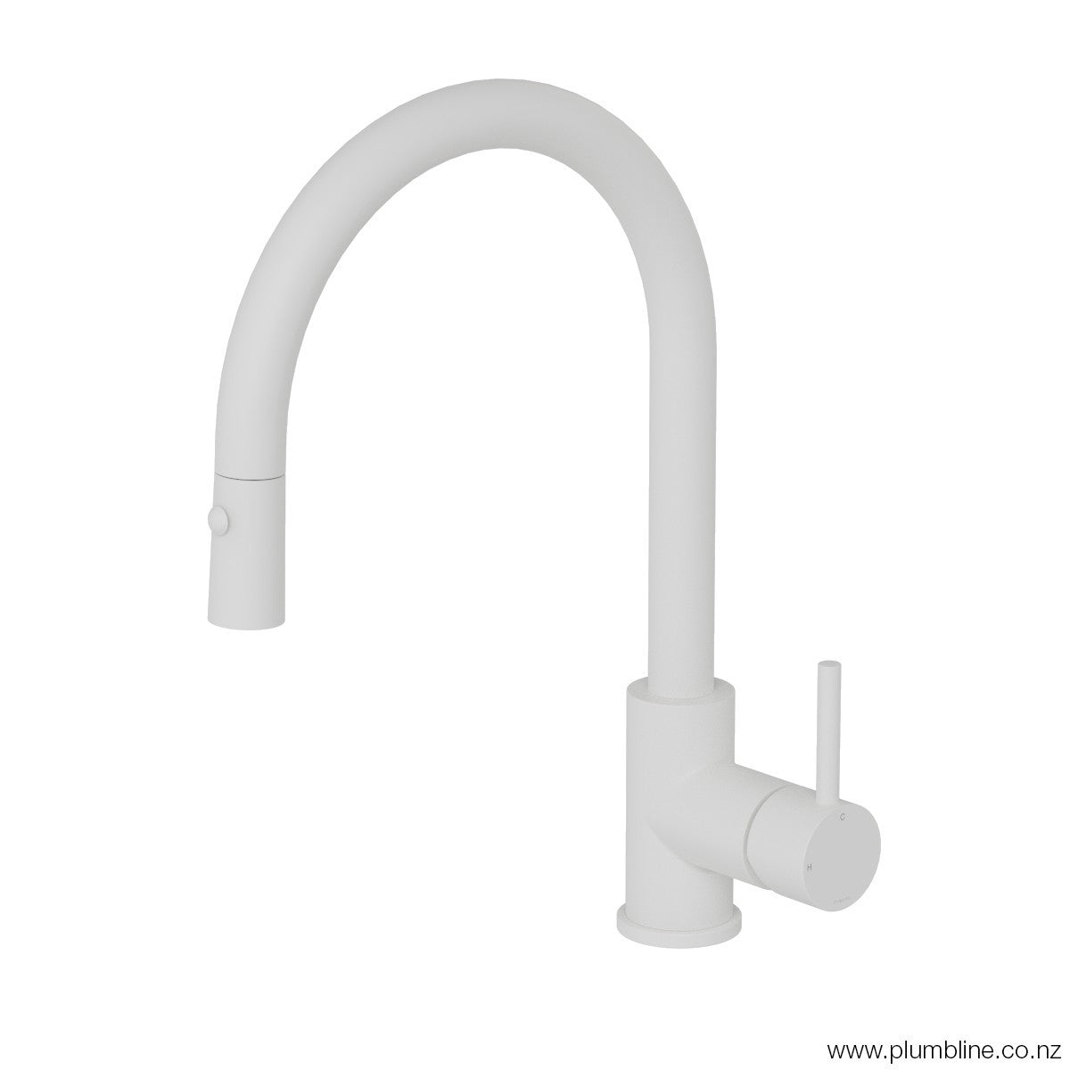 plumbline-buddy-round-spout-pull-out-spray-kitchen-mixer-matte-white