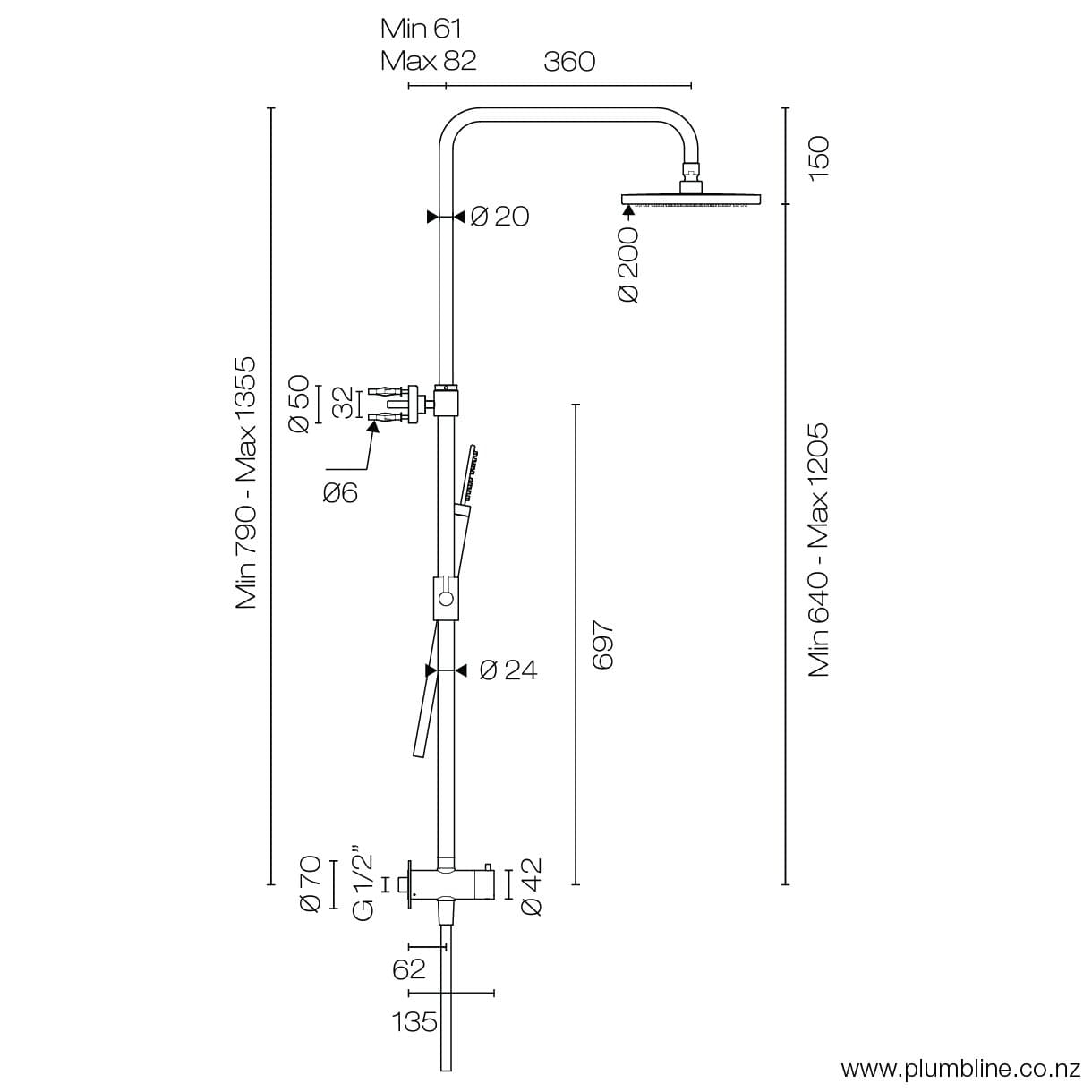 plumblie-buddy-round-shower-column-spec-sheet