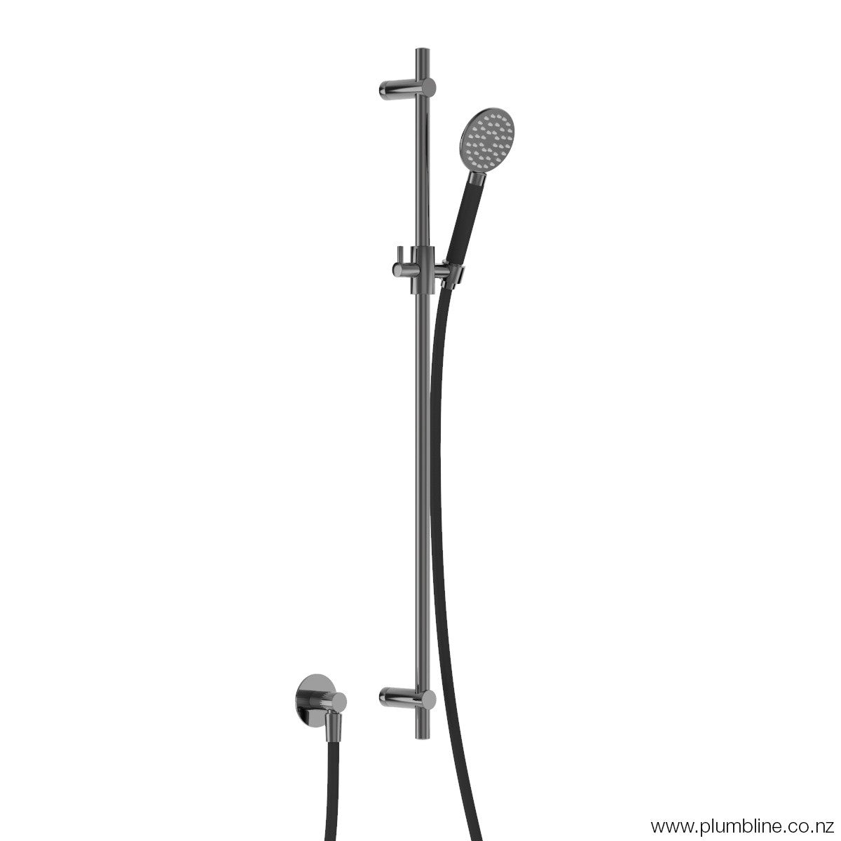 plumbline-buddy-round-slide-shower-black