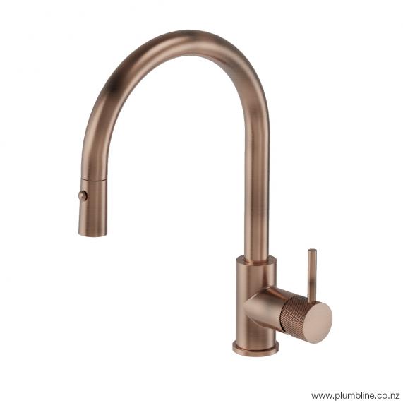 plumbline-buddy-kitchen-mixer-round-spout-with-pull-out-spray-mixer-brushed-copper