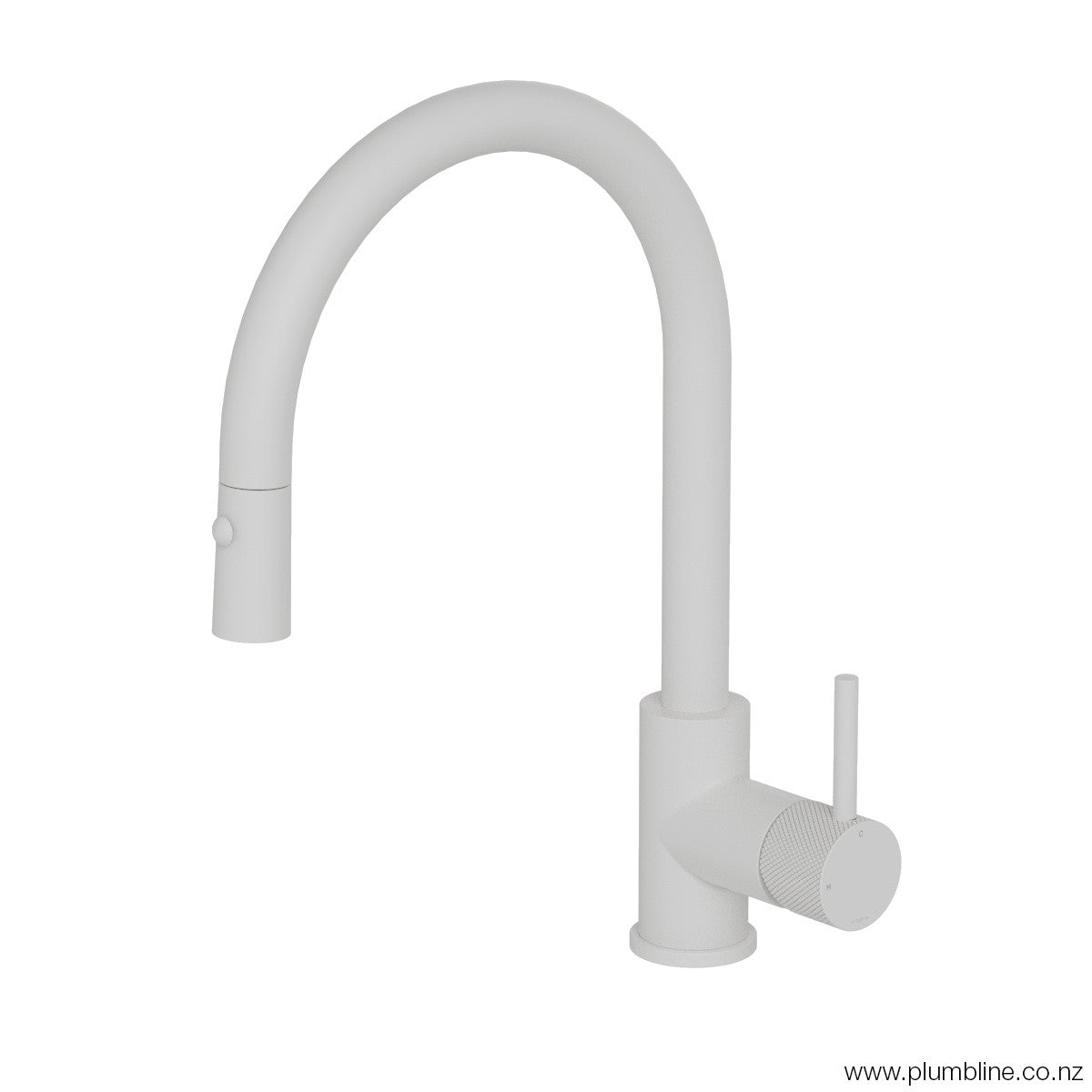 plumbline-buddy-kitchen-mixer-round-spout-with-pull-out-spray-white