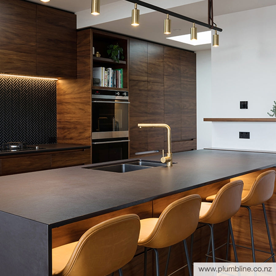 PLUMBLINE BUDDY SQUARE SPOUT PULLOUT SPRAY KITCHEN MIXER - 8 COLOURS