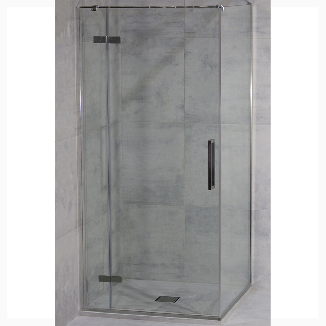 ELITE FRAMELESS LUXURY SWING  PIVOT SHOWER DOOR ONLY - 2 COLOURS