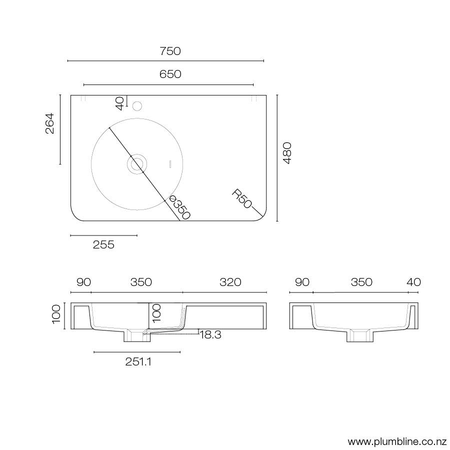 plumbline-cirque-750-basin-progetto-spec-sheet