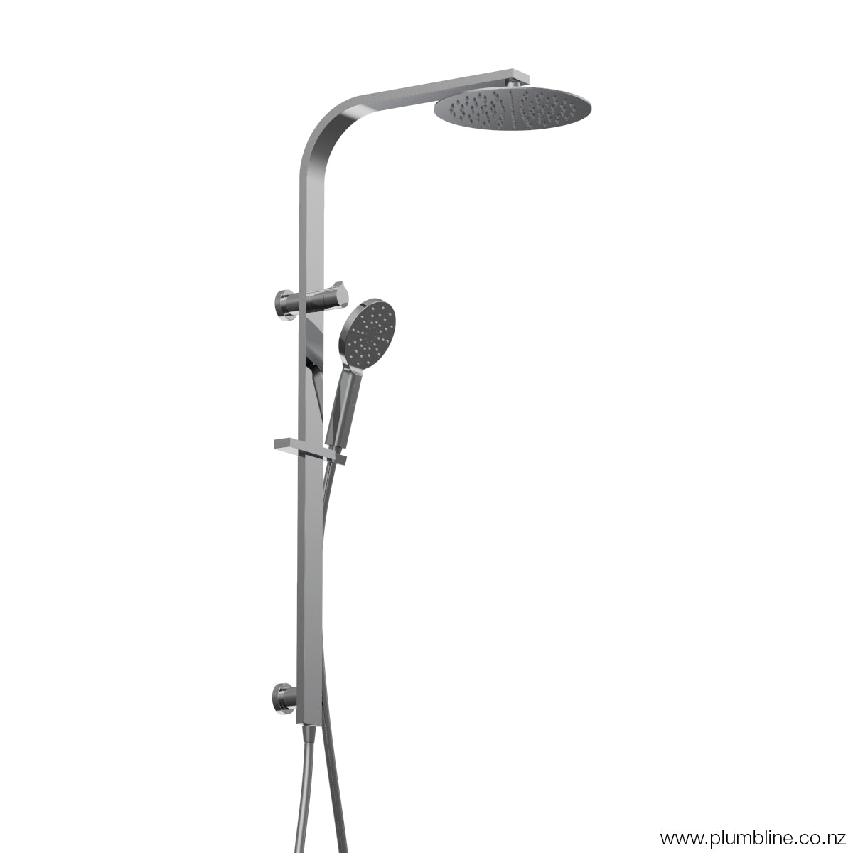 PLUMBLINE GENEVA SQUARE OR ROUND SHOWER COLUMN - 5 COLOURS