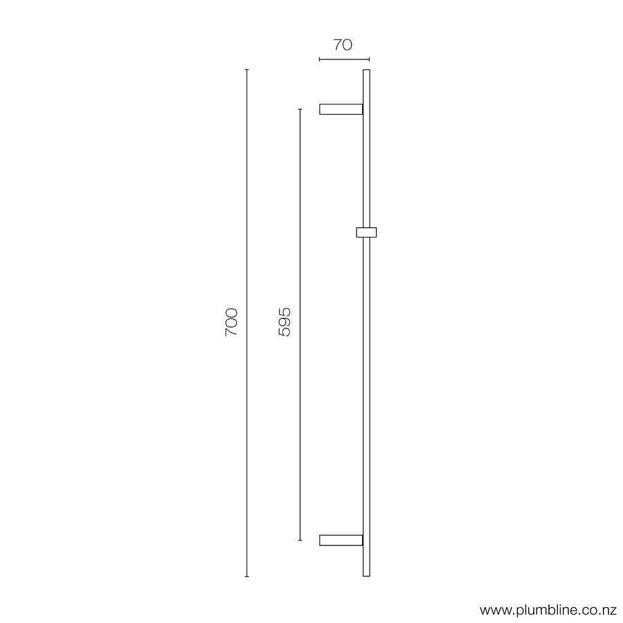 PLUMBLINE GENEVA ROUND 3FC SLIDE SHOWER - 5 COLOURS