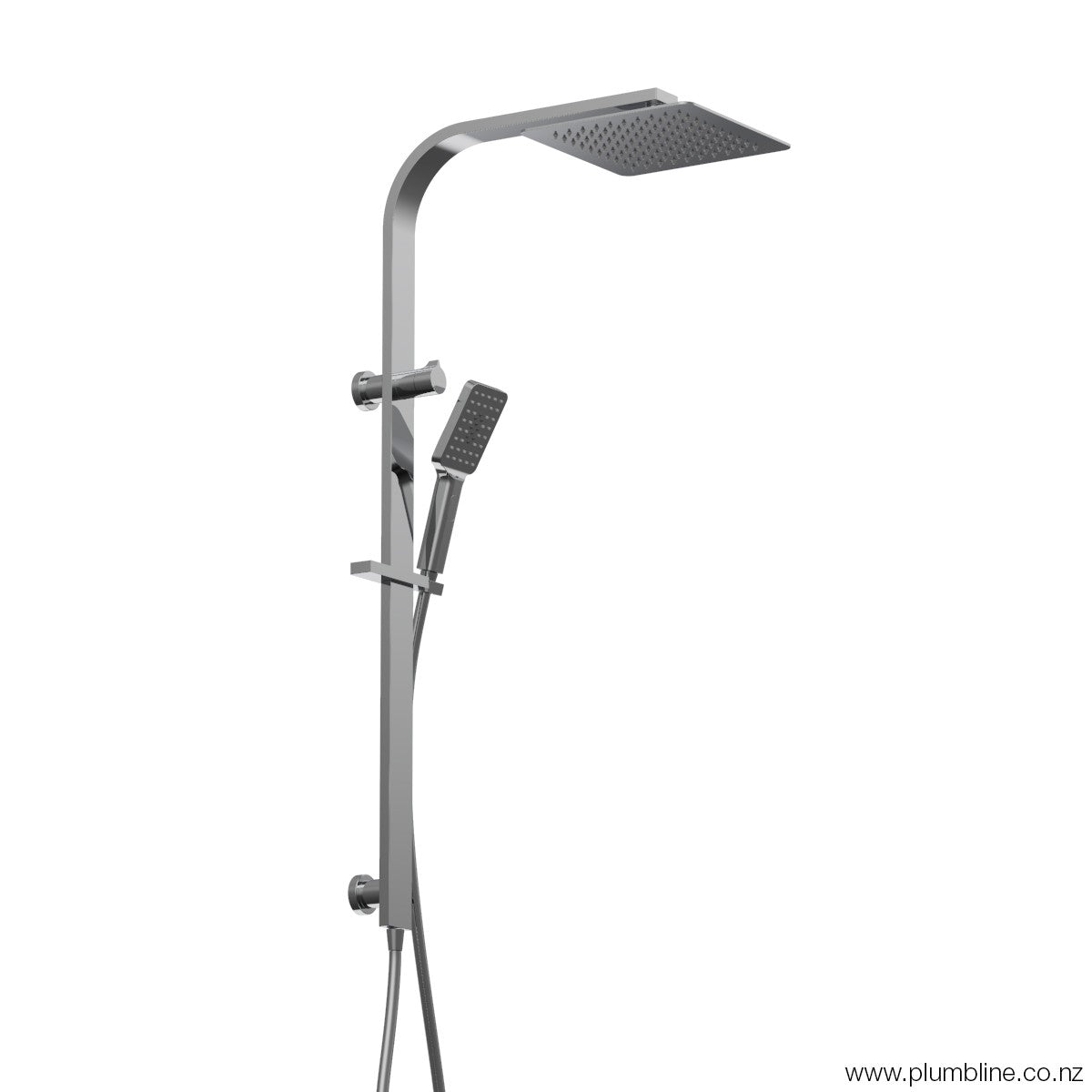PLUMBLINE GENEVA SQUARE OR ROUND SHOWER COLUMN - 5 COLOURS
