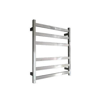 ELITE SQUARE HEATED TOWEL LADDER 600X500MM STAINLESS STEEL