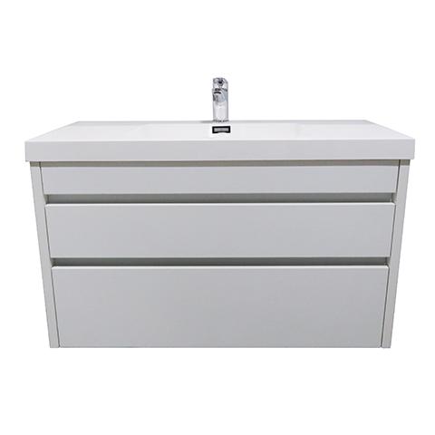 ELITE CUBE 1000 2 DRAWER WALL HUNG STOCK VANITY & TOP