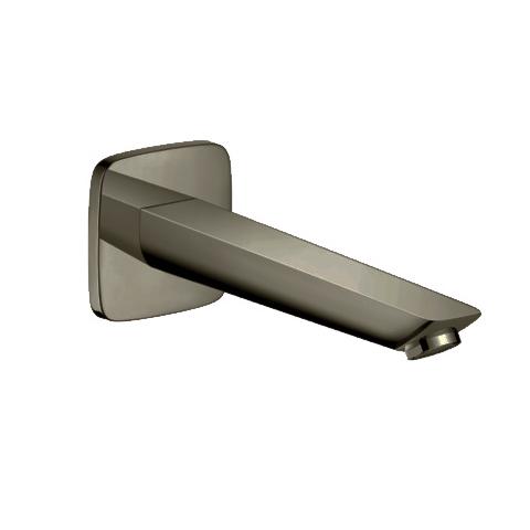 HANSGROHE TALIS E WALL MOUNTED BATH SPOUT 195MM GUN METAL