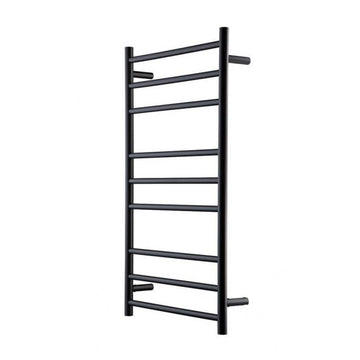 HEIRLOOM GENESIS NERO HEATED TOWEL LADDER 1025X600MM BLACK