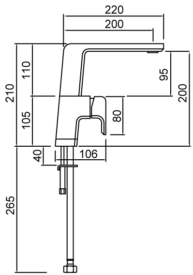 METHVEN KIRI SINK MIXER