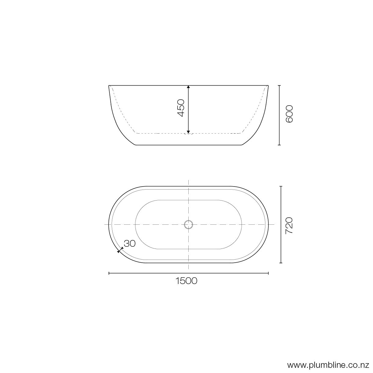 plumbline-kurv-freestanding-bath-1500-spec-sheet