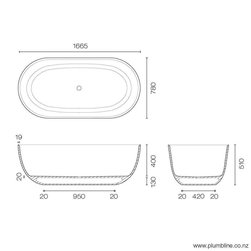 niagara-bella-slim-freestanding-bath-spec-sheet