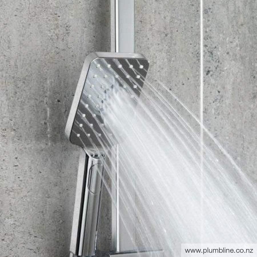 PLUMBLINE GENEVA SQUARE 3FC SLIDE SHOWER - 5 COLOURS
