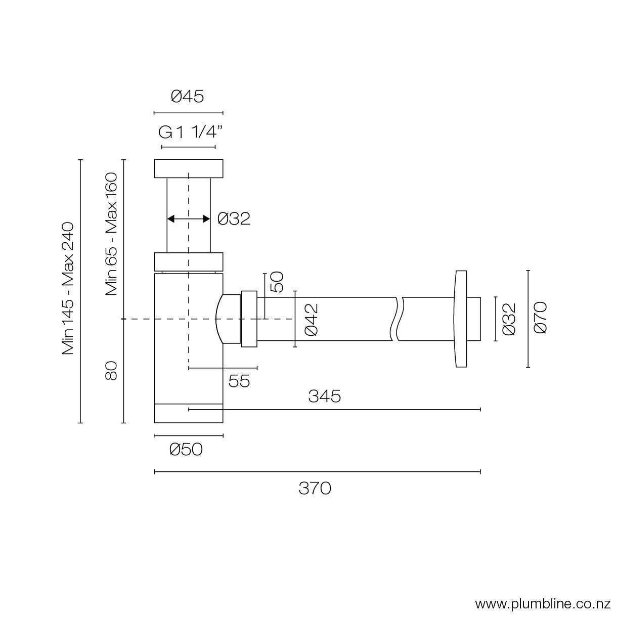 progetto-deluxe-bottle-trap-32-chrome-spec-sheet