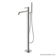 Plumbline Swiss Floor Mounted Bath Filler With Hand Spray