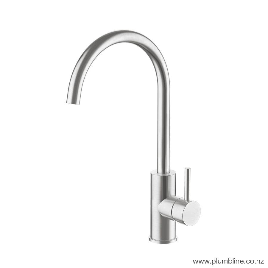 PLUMBLINE SWISS KITCHEN MIXER BRUSHED STAINLESS