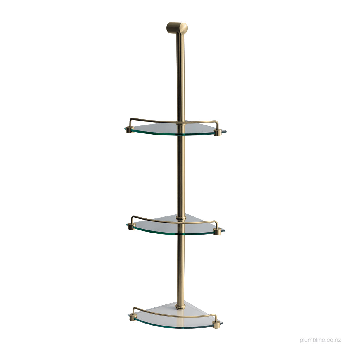 shower-caddy-nz-in-brushed-brass-with-3-glass-shelves