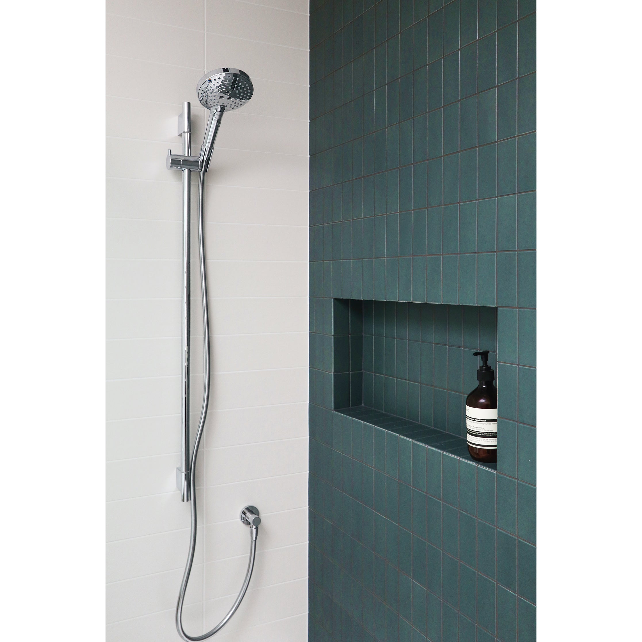 HANSGROHE S120 RAINDANCE SHOWER SLIDE ROUND CHROME