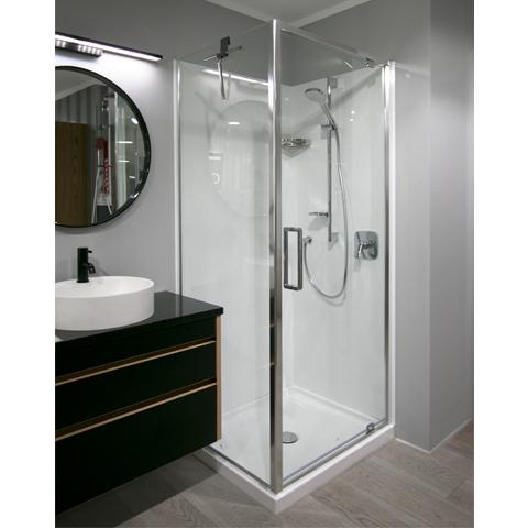 ELITE SLIMLINE FRAMED SHOWER KIT - SQUARE FROM $1299