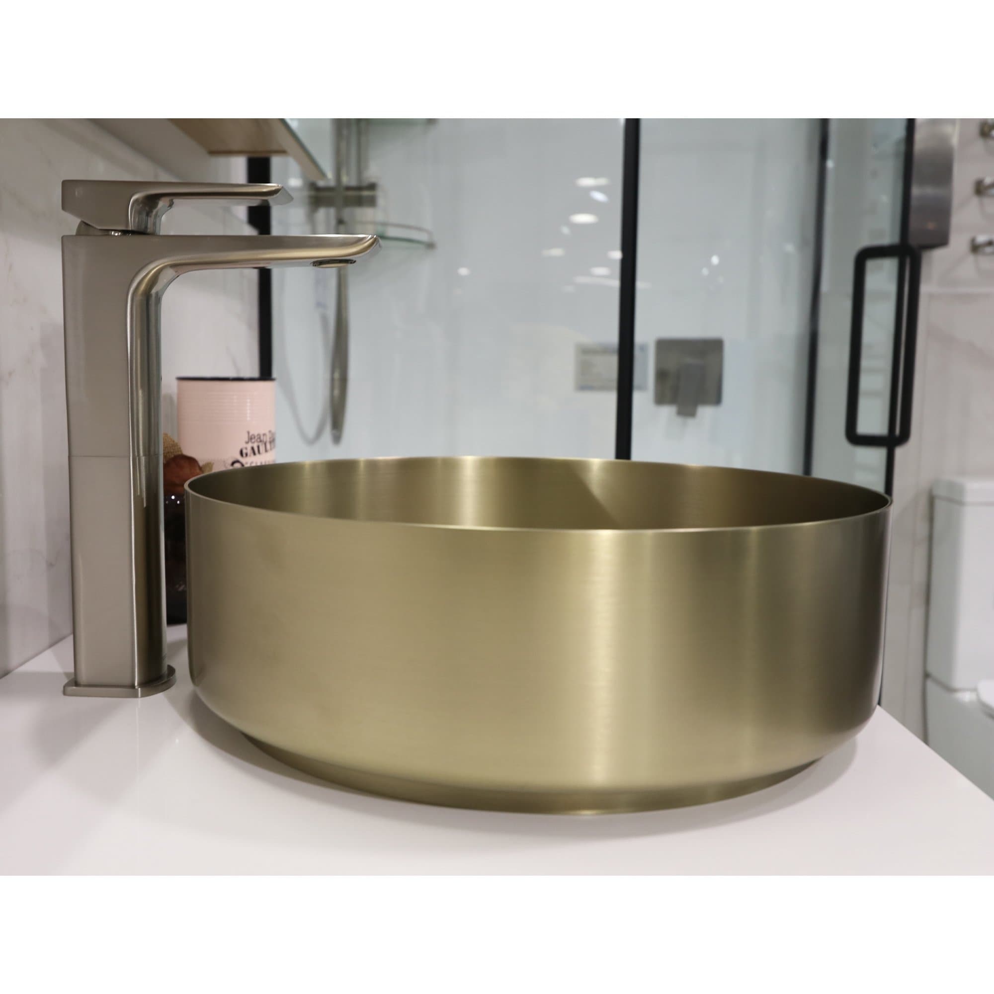 WATERWARE VEROTTI ROUND STAINLESS STEEL BASINS 360 X 120HMM - 4 COLOURS