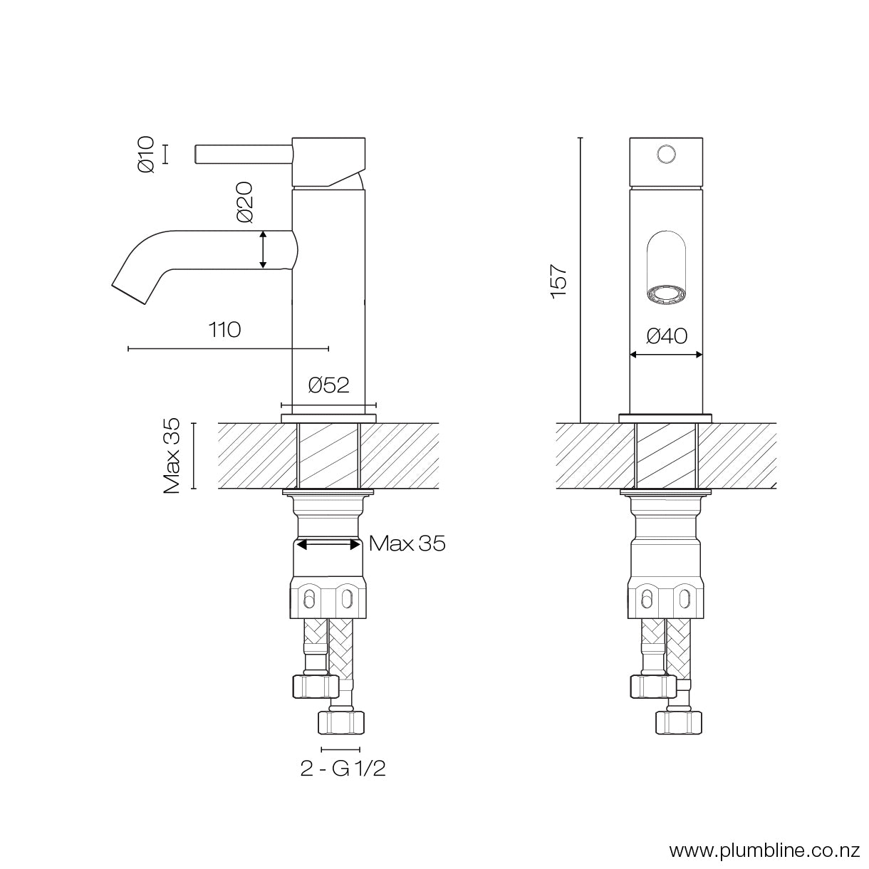 plumbline-swiss-basin-mixer-brushed-stainless-spec-sheet