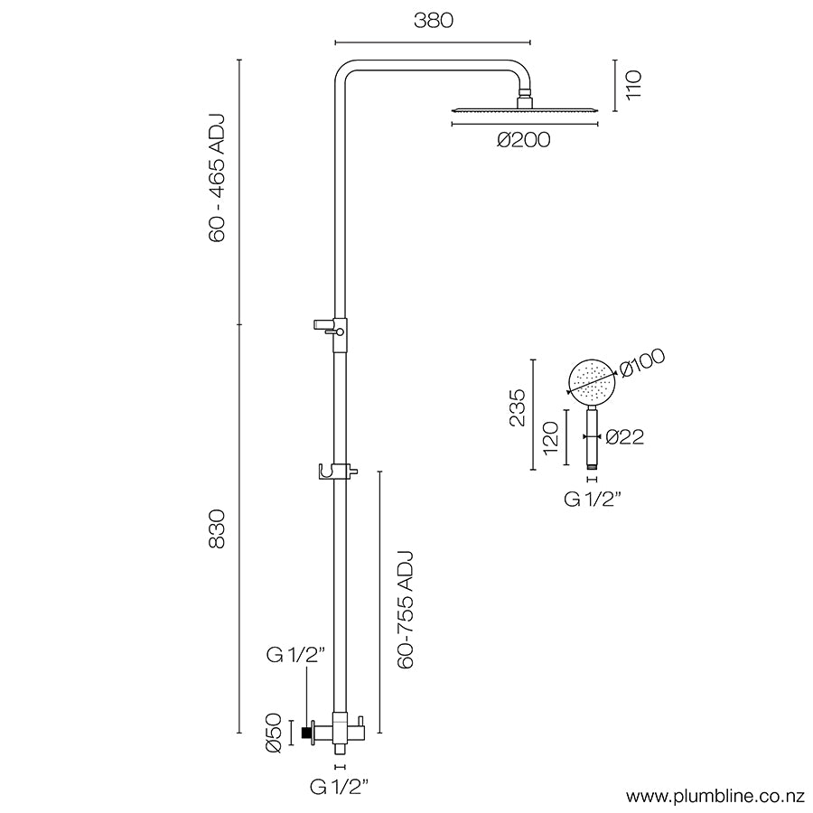 plumbline-swiss-3-function-shower-column-brushed-nickel-spec-sheet